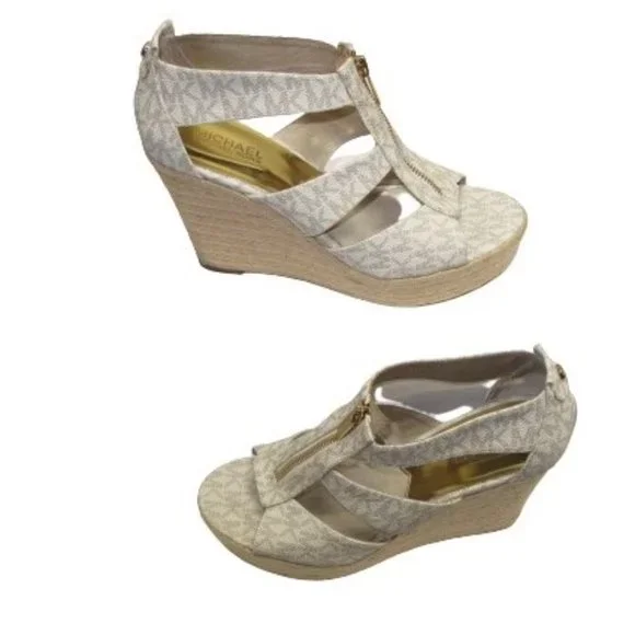 Michael kors damita sales platform wedge sandals